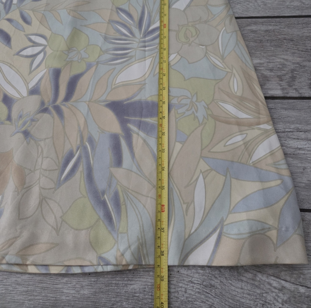 Tori Richard 100% Silk‎ Floral Shift Hawaiian Dress XL Tropical Resort Pastel - Picture 8 of 11